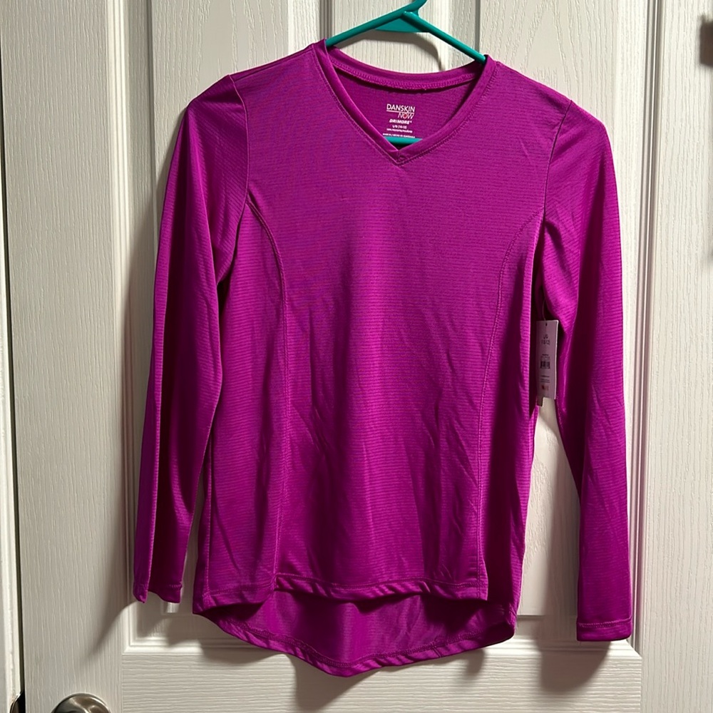 Danskin Girls long sleeve active tee